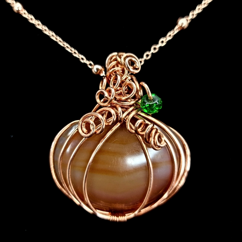 Pumpkin necklace